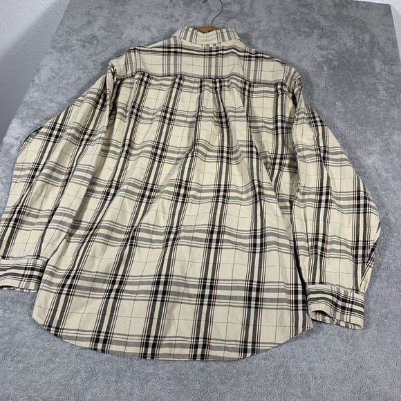 Dockers Plaid Button Up Cotton Pocket Long Sleeve Short Size Large Men’s - Picture 8 of 12